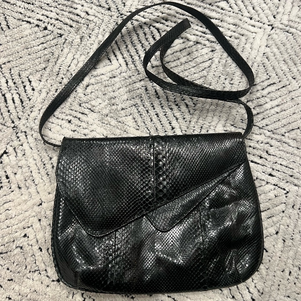 Vintage Black Crossbody Bag